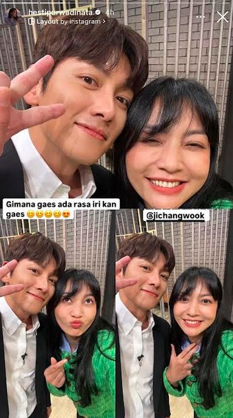 Pamer Selfie Bareng Ji Chang Wook, Hesti Purwadinata: Iri kan Guys?