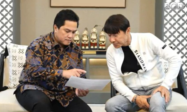 Kata Erick Thohir masalah Pemberhentian STY Disangkutkan Rumor Mafia Bola